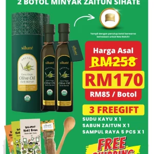 Minyak Zaitun Sihate - Set Combo 2 Botol