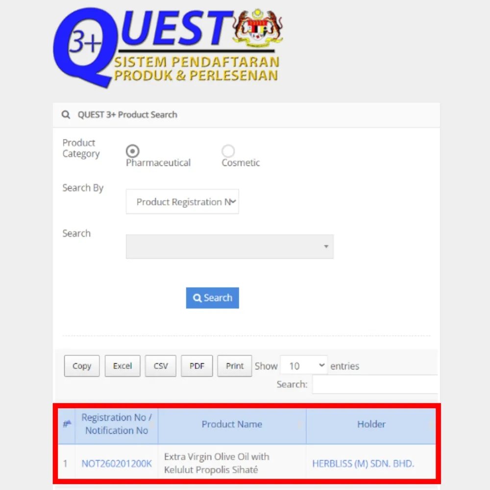 Bukti Kelulusan KKM QUEST3+ NPRA