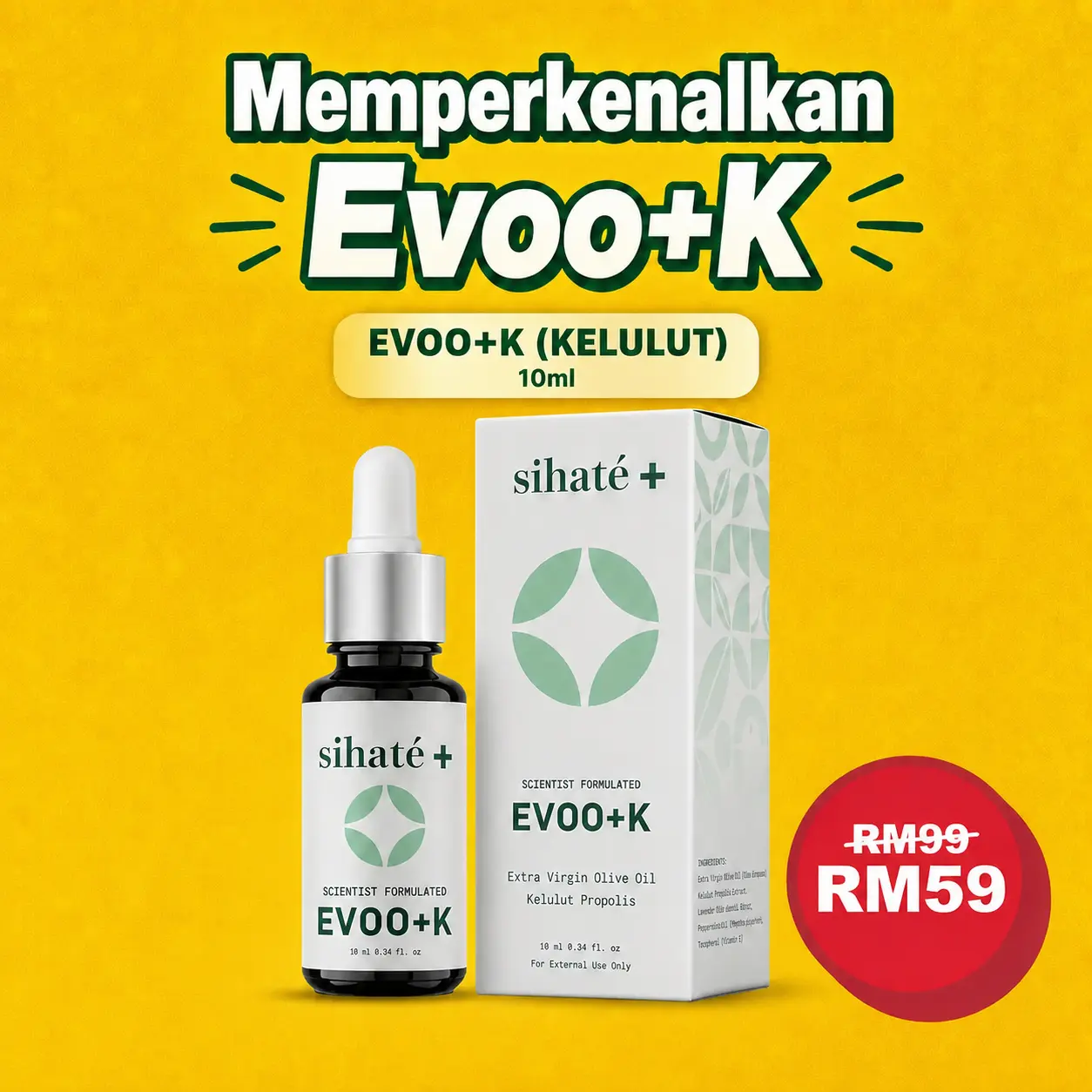 Pakej 1 Botol EVOO+K
